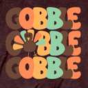 Thanksgiving Day Shirt for Women Gobble Turkey Tshirt Thanksgiving Tee Tops (XXL)