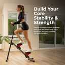 Sunny Health & Fitness Stair Stepper & Climber Exercise Equipment for Home Workout, Compact Cardio Training Machine