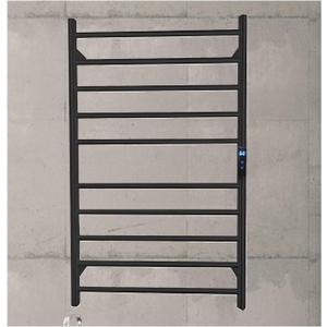 Stainless Steel Heated Towel Racks for Bathroom,Wall Mounted Towel Warmer for Towels and Garments,Heated Towel Drying Rack Fast Heating,B Black,Hard Wired