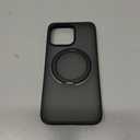 TORRAS Upgraded 360 Rotatable Magnetic Ring for iPhone 15 Pro Max Case, Fit for MagSafe with Stand Ring Holder, 16FT Mil-Grade Shockproof Translucent for iPhone 15 Pro Max Phone Case Ostand, Black