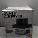 YUKO Smart Glass Air Fryer Non Toxic, 6.3QT & 4.4QT Air Fryer with Dual Glass Baskets with Lids, 8-in-1 Portable Air Fryers Cristal, PFOA & PFAS-Free, Dishwasher Safe, Ideal Kitchen Gift