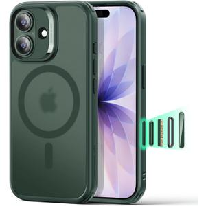 ESR for iPhone 17 Case, Camera Control, Compatible with MagSafe, Shockproof Military-Grade Protection, Magnetic Phone Case for iPhone 17, Classic Hybrid Case, Frosted Green