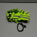 Zacro LED Reflective Vest Running Gear, 5 Lights Colors High Visibility Reflective Running Gear Rechargeable Light Up Running Vest for Walking Running Cycling, Adjustable for Men Women Kids (Bright Green)