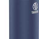 Takeya Actives Water Bottle with Spout Lid - Bottle with Double Stainless Steel Insulation - Dishwasher Safe & BPA-Free - Bottle with Spout Lid & Removable Bumper - 40 oz, Midnight Blue