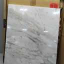 Magnetic Dry Erase Board - 24'' x 18'' Decorative Magnetic Board for Wall - White Board - Magnet Board Display Board - White Marble