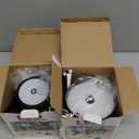 Rechargeable Cordless Table Lamp 2Piece Set Battery-Powered Wireless Desk Lamp Portable Indoor/Outdoor Desk Lamp for Camping, Dining Room, and Kitchen Black (Black Table Lamp Set 2 Pieces)