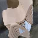 Flash Furniture Adjustable Classroom Activity Table with 6 Stackable Chairs, Rectangular Plastic Activity Table for Kids, 24" W x 48" L, Natural