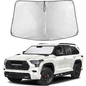 EcoNour Windshield Sunshade Compatible for Toyota Sequoia 2023-2024 2025 2026, Sun Visor for Front Windshield & Window Sun Shade Cover, UV Heat Blocker & Protector, Car Accessories