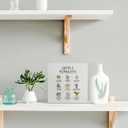 kunlisa Gentle Reminders Mental Health Funny Potted Plant Wooden Box Sign Desk Decor,Rustic Wood Block Plaque Box Sign for Therapy School Counseling Office Wall Shelf Tabletop Decoration