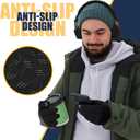 Pixel Panda Winter Gloves for Men Women Warm Touchscreen Gloves for Cold Weather for Cycling, Driving, Running, Hiking, Work (Black, L)