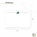 2 x Desert Cactus Tulane University Notecards 10 Pack Stationery Cardstock Green Wave Includes Envelopes Memo Party Thank You (Notecard 1a)