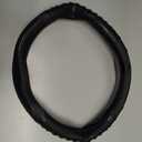 3D Steering Wheel Cover Great Grip with 3D Honeycomb Hole, Anti-Slip Sporty Design, Universal 15 inch (All Black)