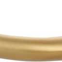 Room Darking Curtain Rod, 28-53 Inch Adjustable Window Curtain Rods Wrap Around 1inch Diameter Single Splicing Curtain Rod, Warm Gold