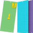 HTVRONT Cutting Mat, 3 Pack Cutting Mat 12x24(Standard, Light, StrongGrip) Compatible with Cricut Maker 3/Maker 4/Maker/Explore 3/4/Air 2/One, Variety Adhesive Sticky Cutting Mats Accessories (Green, Blue, Purple)