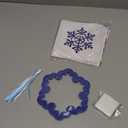 JarThenaAMCS 27Pcs Winter Snowflake Sticky Notes Blue-Purple Snowflake Shaped Self Adhesive Notepad Memo Pad Removable for Christmas Xmas Home Office Supplies, 9 Styles