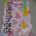 babee Reshinee Bamboo Viscose Toddler Unicorn Mermaid Girls Kids Pajamas Short Sleeve Summer Cool Snug fit Pjs 4-5T (Purple)