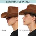 Hat Size Reducer, 30-Pack, Self-Adhesive Foam Tape, Black | Hat Sizing Tape, 4.33"x0.78", peel-and-stick, For Cowboy Hat, Fisherman's Hats,Panama & Straw Hat