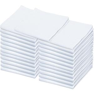 Flour Sack Towels  24 Pack Cotton Kitchen Dish Towels, Tea Towels for Crafts, Embroidery, Baking, Bread Proofing  Thick, Absorbent, Quick-Dry  28"x28" White