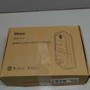 Veise VE017-H Fingerprint Smart Front Door Lock Set, App Control, Keyless Entry Deadbolt with Handle, Smart Deadbolt, Emergency Power Port, Touchscreen Keypad, Auto Lock, Easy Install, Satin Nickel