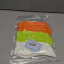 Women's Neon Scrunch Crew Socks 80s 90s Retro 3-Pack Cotton Stacked Boot Calf Cozy Ribbed Slouchy Socks Size 5-10 (1-white/Neon Green/Neon Orange)