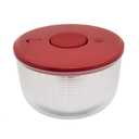 KitchenAid Universal Salad Spinner with Removable, Colander and One Handed Pump Mechanism, Large Bowl Nests and Features Non Slip Base, 7.43 Quart, Empire Red