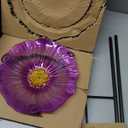 HONGLAND Bird Bath for Outside,15" Diameter Large Glass Birdbaths for Outdoors,Detachable Bird Baths Bowl with Metal Stand for Garden Patio Lawn Decor,19" Height - Blue