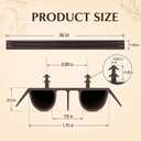 2PCS 36" Bubble Brown Pre Cut Kerf Door Sweep Kit 1-3/4" Wide Weatherstrip
