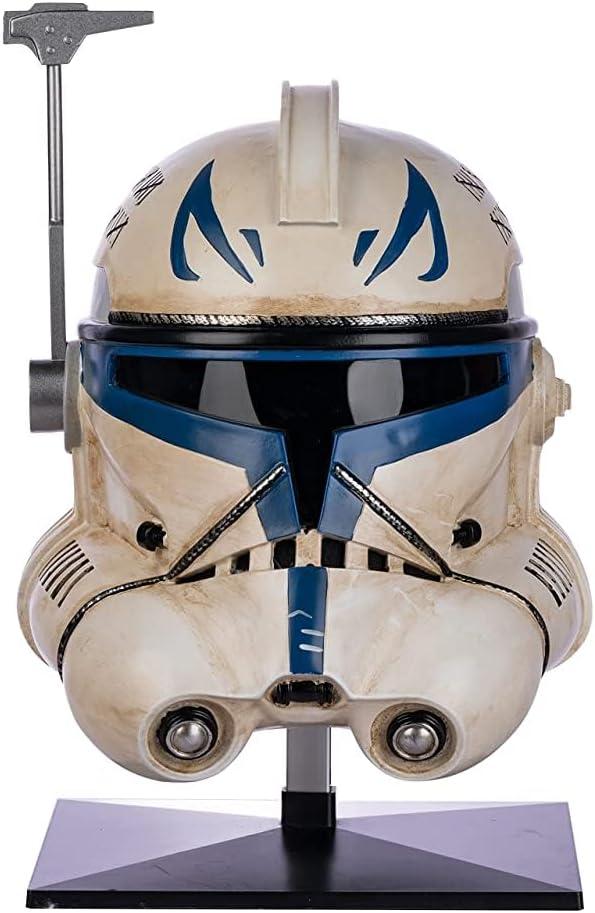 Evere SW Clone Arc Commander Helmet Cosplay Deluxe Halloween Collectible Prop (Captain Rex Helmet)