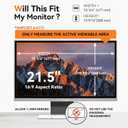Mamol [2 Pack] 21.5 Inch Computer Privacy Screen for 16:9 Aspect Ratio Widescreen Monitor, Eye Protection Anti Glare Blue Light Computer Monitor Privacy Filter, Removable Anti-Scratch 21in Protector