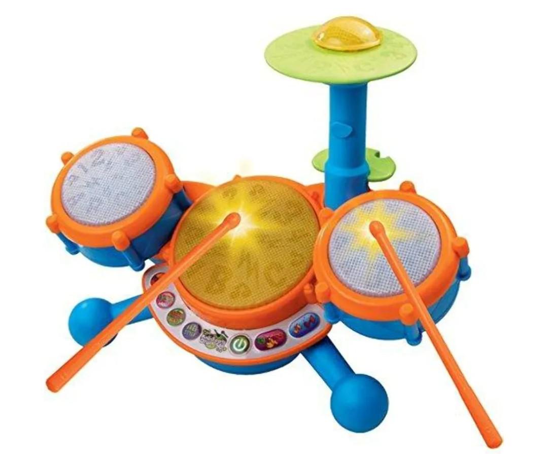 VTech KidiBeats Kids Drum Set, Orange