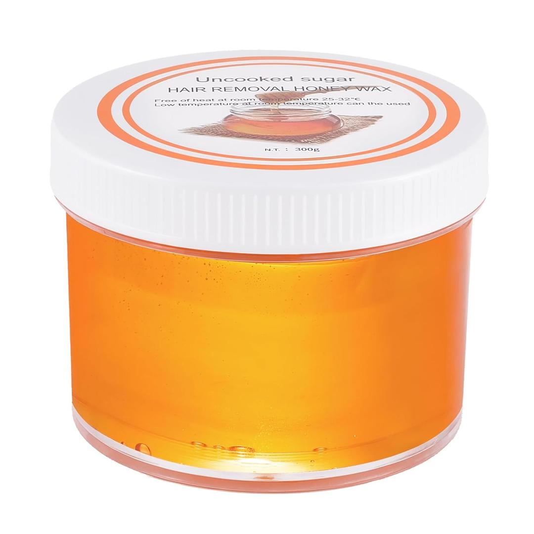 300g Sugar Wax for Hair Removal: Body & Face Organic Sugaring Paste for Personal Home and Professional Salon Use - 10.6oz