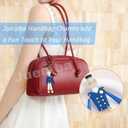 Jueqiba Bag Charm-Purse Charms for Handbags-Bag Keychain for Women (Jiqi-blue)