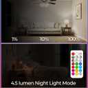 ILC RGB LED Light Bulb, Color Changing 40W Equivalent, 5700K Daylight White, 450LM 5W E26 Screw Base RGBW, Mood Light Bulb - 12 Color Choices - Timing Infrared Remote Control Included (4 Pack)