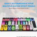 Guitar Pedal Board Aluminum Guitar Effect Pedal Board 28'' x 13.78'' Guitar Effects Pedalboard Accessories with Carrying Bag