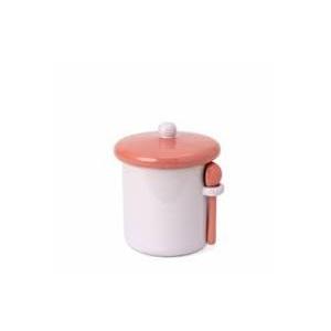 Core Ceramic Jar with Spoon - Pink