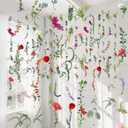 XunYee 6 Pcs 35.4 ft Flower Garlands Artificial Wildflower Vines Floral Hanging Backdrop Fake Flower Garlands Faux Silk Wildflower Vine for Wedding Bridal Shower Home Garden Wall Arch Decor(Spring), 5.9 Feet