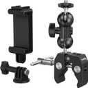 SMALLRIG Camera Mount Kit, Ball Head Magic Arm With Clamp, Super Clamp With Non-Slip Threads for GoPro, Webcam, Camera, Phone, Monitor and Light