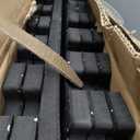 AIRHOP 0.56in Thick 24 Sq Ft Exercise Equipment Mats, 6 Tiles Upgraded Rubber Top with High Density EVA Foam, Large Interlocking Puzzle Gym Flooring for Home Gym, Heavy Weight Workout, 24 x 24in (Black/White)