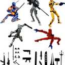 5 Packs Dummy13 Action Figure Set, 3D Printed ActionFigure Toy Gifts for Kids, Dummy 13,Robot 13 Action Figure Full Body Mechanical Doll Christmas Birthday Gift for Boys Girls