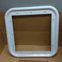 Girard Products Llc RV Water Heater Door Trim Ring - White, 17.5”x 17.5” x 1”