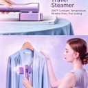 Sundu Travel Steamer for Clothes,Portable Handheld Garment Steamer,100ml Water Tank,15s Fast Heat-up,Ironing Gloves,25 Min Powerful Continuous Steam,1200W&4 Modes Steam Iron for Travel,Home(Violet)