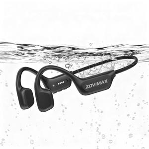 ZOVIMAX Bone Conduction Headphones, IPX8 Waterproof Swimming Headphones, Open Ear Headphones with MP3 Mode 8GB Memory Up to 12 Hours Playtime, Bluetooth 6.0 Earbuds Secure Fit for Running and Fitness