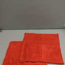 MIULEE Christmas Decorative Throw Pillow Covers for Couch Bed Livingroom 12x12 Inch Set of 2 Red Boho Accent Throw Pllows Broadside Striped Patchwork Soft Corduroy Pillowcases