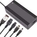 54.6V 1.6A Electric Scooter Charger for 48V Lithium Battery, 5-in-1 Plug Smart Ebike Charger Compatible with Jetson, Gotrax, Razor,Segway, Swagtron, Hiboy, Lectric XP and More