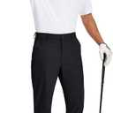Tyhengta Men's Golf Pants Lightweight Comfy Stretch Work Dress Pants (Black, 32W x 30L)