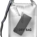 Zanhour Waterproof Dry Bag - Roll Top Transparent Storage Bag,2L/5L/10L/20L,Suitable for Traveling, Swimming, Kayaking, Camping, Fishing, Rainy Day Trips Clear 10L