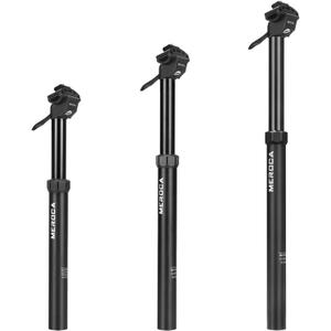 MEROCA Upgraded Speed Up 27.2mm/30.9mm/31.6mm Cable-Less Hydraulic Dropper Seatpost, 100mm/125mm Travel Dropper Post for MTB/E-Bike/Road Bike