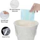 1000 Pcs Sanitary Napkin Disposal Bags, 3 Gallon Trash Can Liners, Feminine Hygiene Wastebasket Liners, Small Clear Unscented Trash Bags for Bathroom, Office, Kitchen, 15.75 X 15.75 Inch,10 Roll