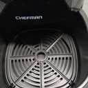 Chefman Air Fryer – 6 QT Compact Airfryer for Quick & Easy Meals in Minutes, Features Hi-Fry Technology for Extra Crisp, Touchscreen Controls with 4 Presets, Nonstick & Dishwasher Safe Basket - Black