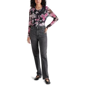 Steve Madden womens Azure Bodysuit (Medium, Black)